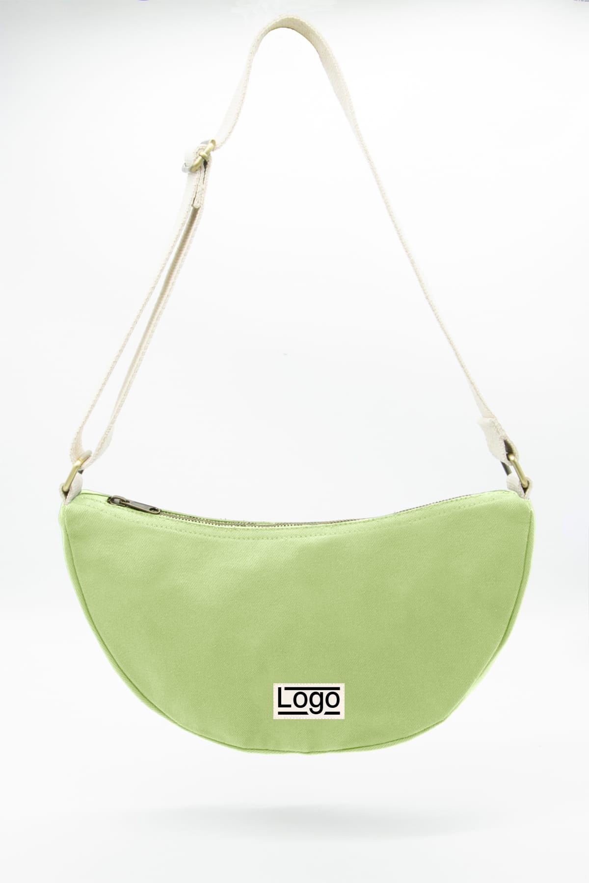 Sac demi-lune publicitaire Inès Vert d'eau